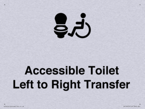 Accessible Toilet with Left to Right Transfer
